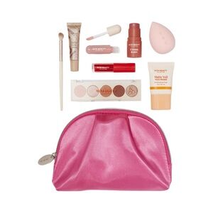ULTA Beauty Hot Pink Makeup Bag and Makeup 💄